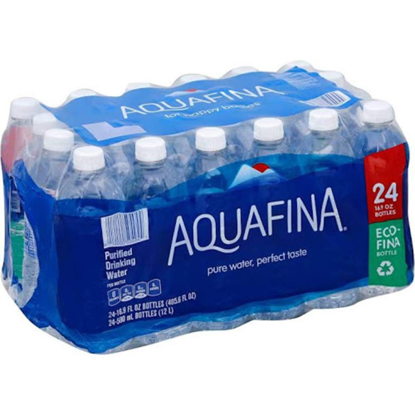 Aquafina Purified Drinking Water - 24 Pack Plastic Bottles