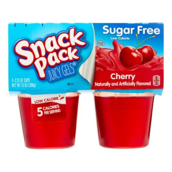 Snack Pack Gel Sugar Free Cherry