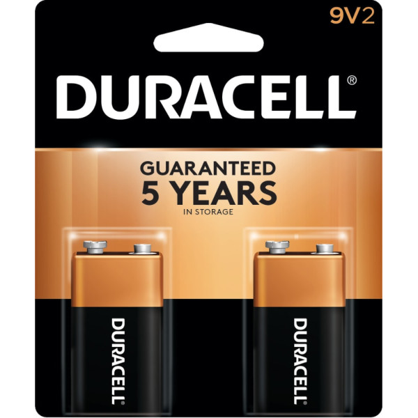 Duracell Batteries 9v 2 Pack
