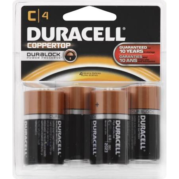 Duracell Batteries C 4 Pack