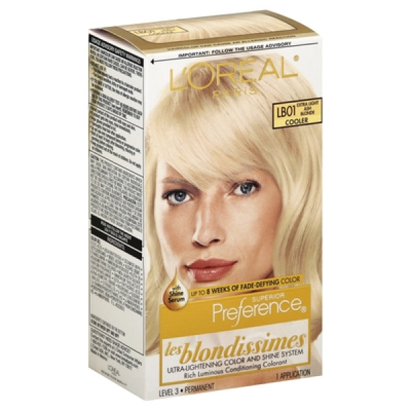 L'OrealÂ® Paris Cooler LB01 Extra Light Ash Blonde Hair Color
