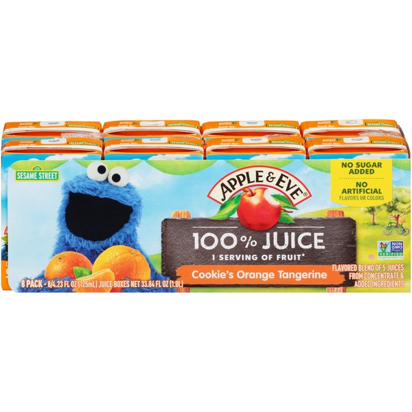 Apple & Eve 100% Juice Sesame Street Rosita's Orange Tangerine